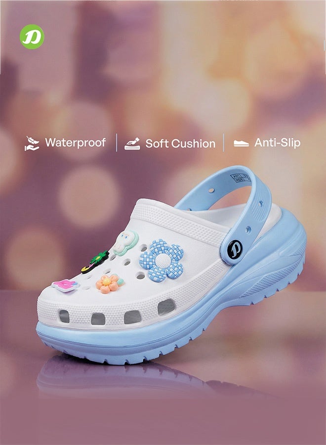 DOCTOR EXTRA SOFT قباقيب نسائية | صنادل خفيفة الوزن ومريحة سهلة الارتداء ذات نعل سميك مانع للانزلاق ومزينة بتعليقات | ناعمة للغاية - Image 4